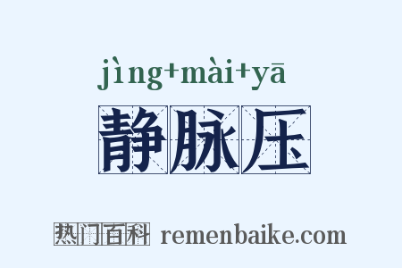 静脉压是什么意思的图片